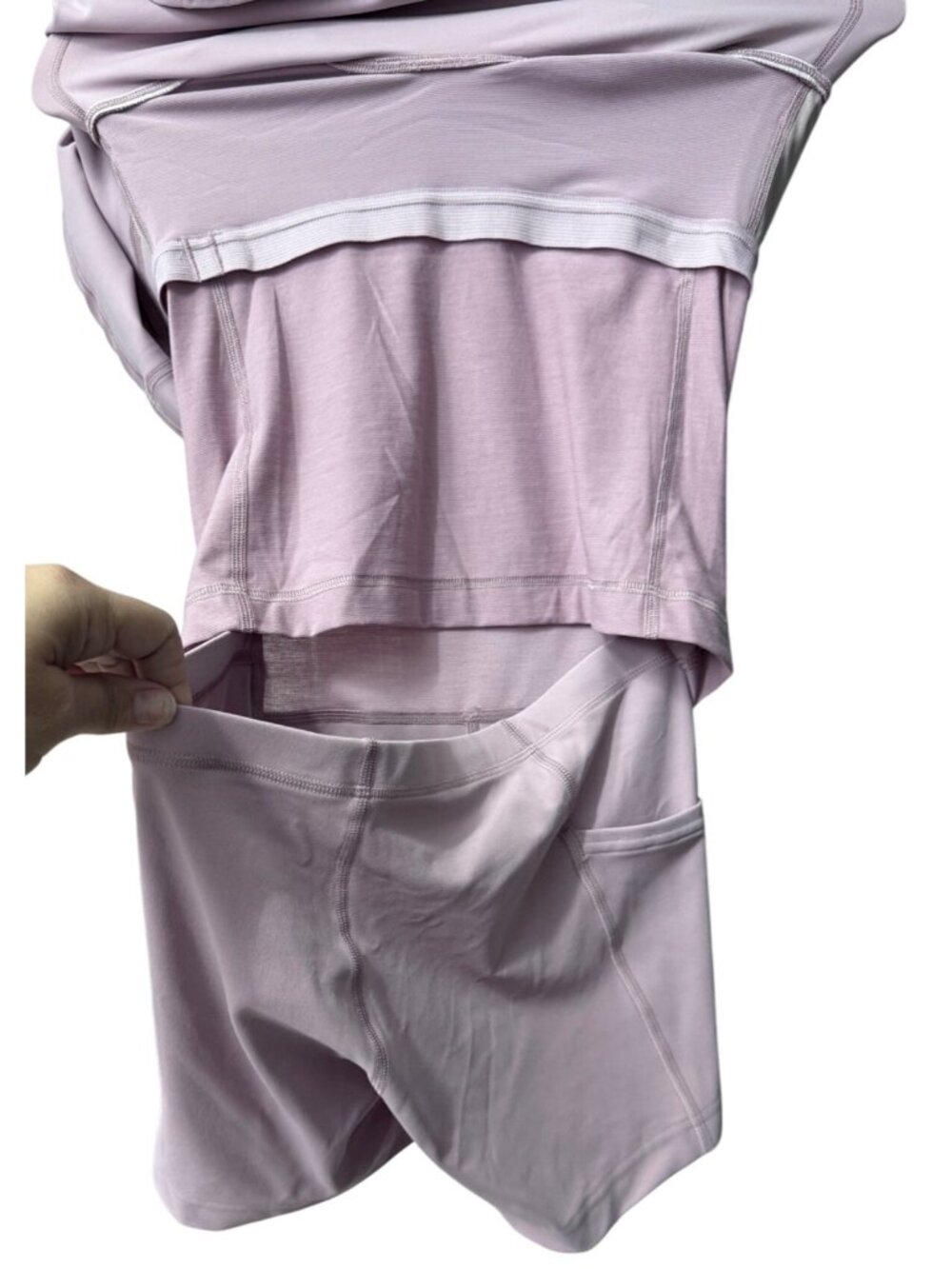 Lululemon Align Dress Rose Blush Size 6 Built-In Bra & Shorts W1EIOS RSBL NWT - Picture 9 of 16